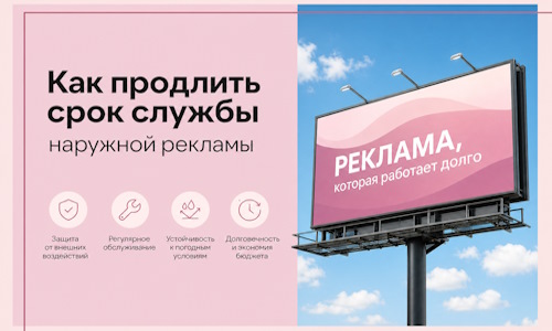 Как продлить срок службы наружной рекламы в  Белореченске