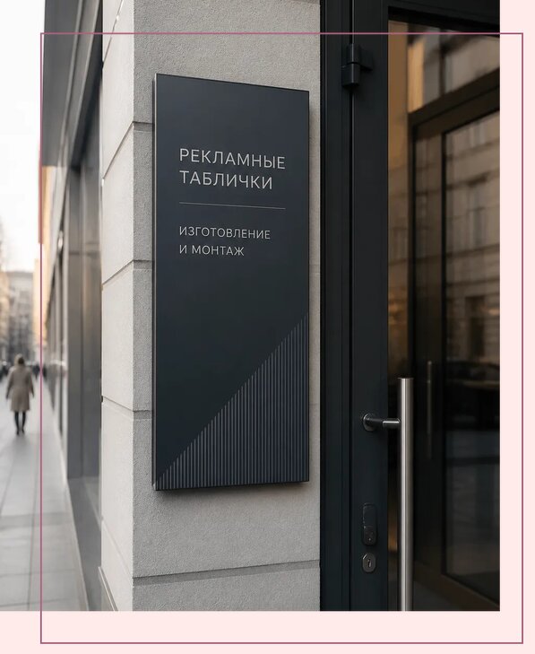 Рекламные таблички в Белореченске по цене от 4565 р. | Аванза-Блч