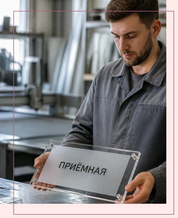 Таблички из оргстекла на заказ в Белореченске от 3956 р. | Аванза-Блч