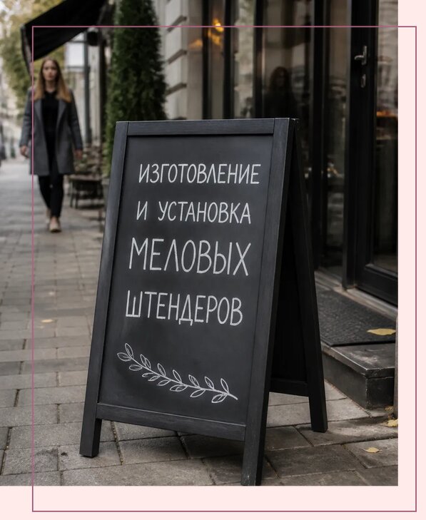 Меловые штендеры в Белореченске по цене от 6594 р. | Аванза-Блч